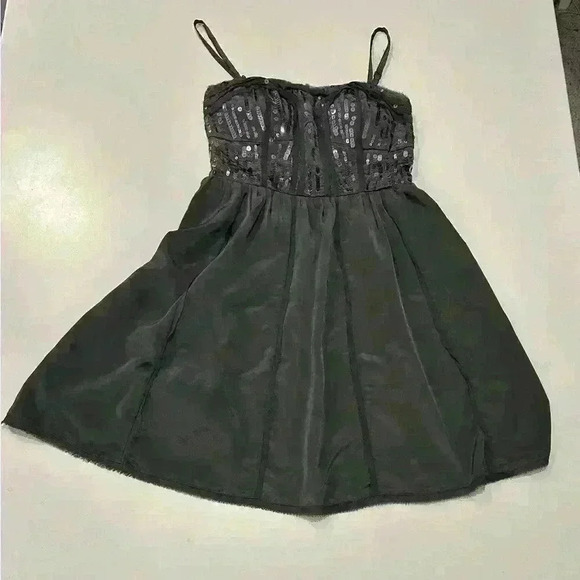 American Eagle Spaghetti Strap (Removable) Sequin Top Dress Size 0 - Picture 1 of 5